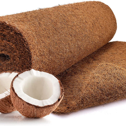Kokosmatte aus 100% Kokosfasern – 100cm x 5m Rolle Nagerteppich mit Naturlatex