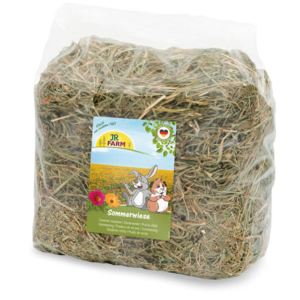 JR FARM Sommerwiese 500 g – Aromatisches Premium-Heu mit Sommerblüten