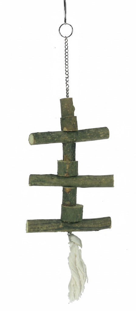 Knabberspielzeug aus Naturholz zum Aufhängen – Für gesunde Zähne & Spielspaß