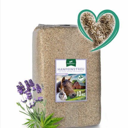 Hanfeinstreu "Lavendel" -  100 Liter - Saugstark, natürlich & duftend für Hühner