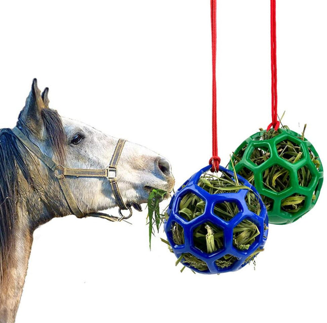 Futterspielball / Heufutterball ⌀15cm für Pferde, Hühner, Kleintiere