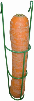 Karottenhalter Futterhalter Raufe Metall für Nagerkäfig, Zubehör 5x3x16cm