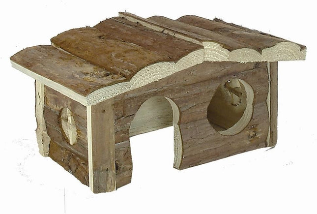 Waldhaus XXL aus Naturholz – Ruhe & Geborgenheit für Nager