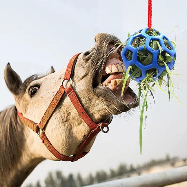 Futterspielball / Heufutterball ⌀15cm für Pferde, Hühner, Kleintiere