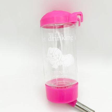 Nagertränke Wasserspender Wasserflasche für Nager, 500ml rosa