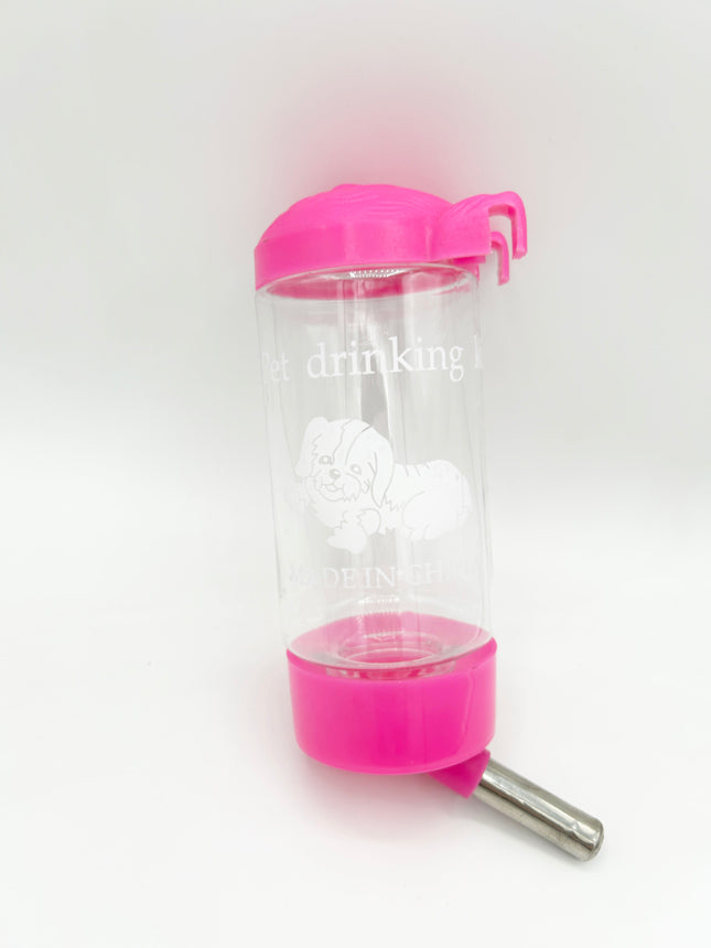 Nagertränke Wasserspender Wasserflasche für Nager, 500ml rosa