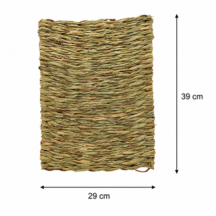 Natural grass carpet for small animals, 40x28 cm
