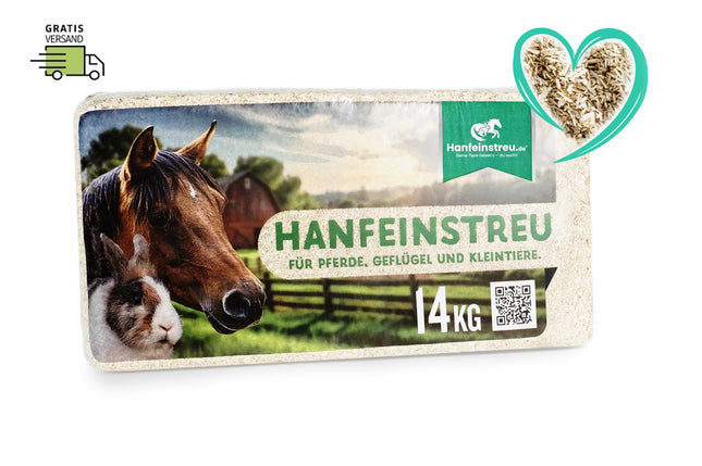 Hanfeinstreu Regular -  140 Liter - Natürlich, saugstark & hygienisch für Hühner
