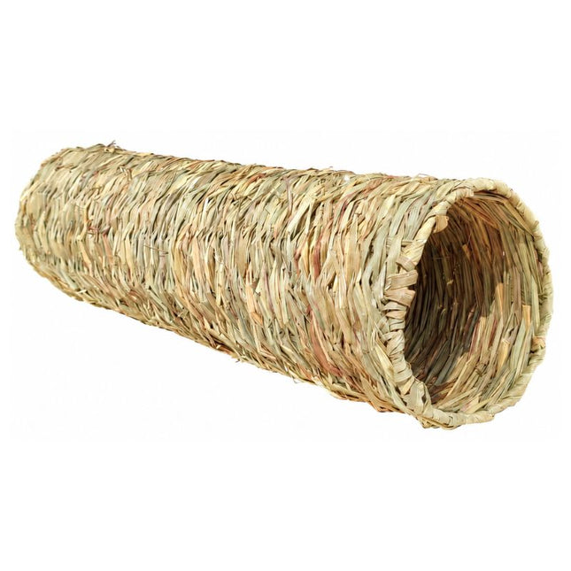 XXL Grastunnel für Nager – 65 x 18 x 18 cm – natürlicher Spieltunnel & Rückzugsort aus Gras