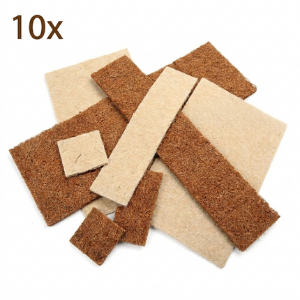 Nagerteppich Zuschnitte – Einzelstücke aus Kokos und Hanf – 10 Stück