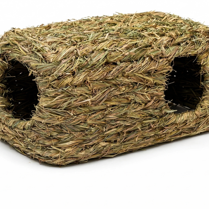 XXL Grashaus für Kleintiere – 45x25x23cm Futter- & Heuhaus als Unterschlupf