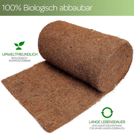Coconut mat made from 100% coconut fibers 100x50cm with natural latex rodent carpet growing mat