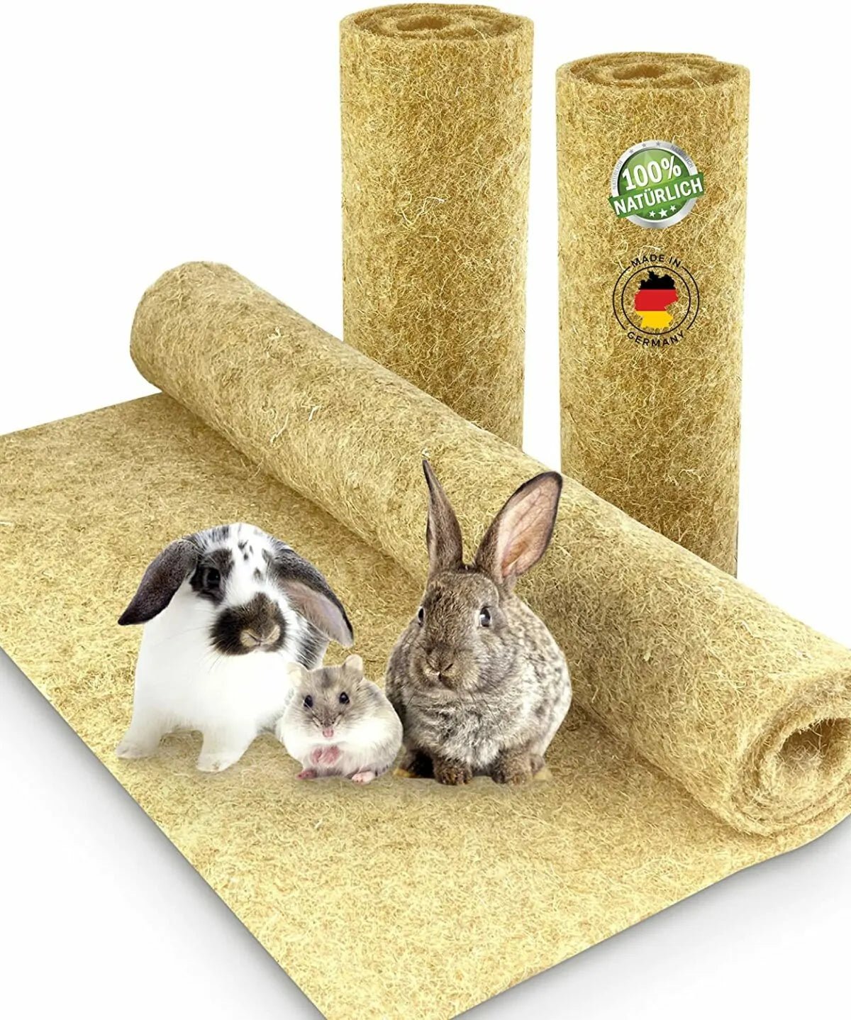 Rodent carpet made of 100 hemp 150 x 80cm 5mm thick