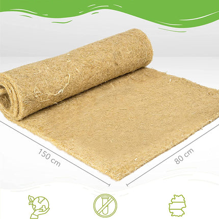 Rodent carpet made of 100% hemp, 150 x 80cm, 5mm thick, 