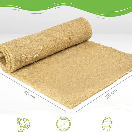 Rodent carpet made of 100% hemp, 40 x 25cm, 5mm thick, 