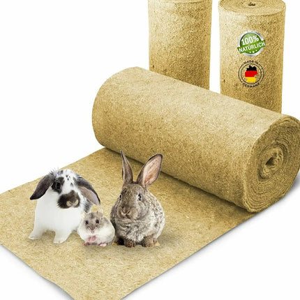 Rodent carpet made of 100% hemp on a roll of 10m length, 100cm width, 5mm thick