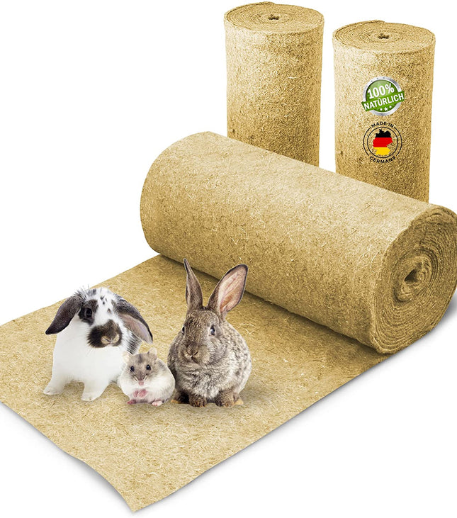 Rodent carpet made of 100% hemp on a roll, 10m long, 60cm wide, 5mm thick 