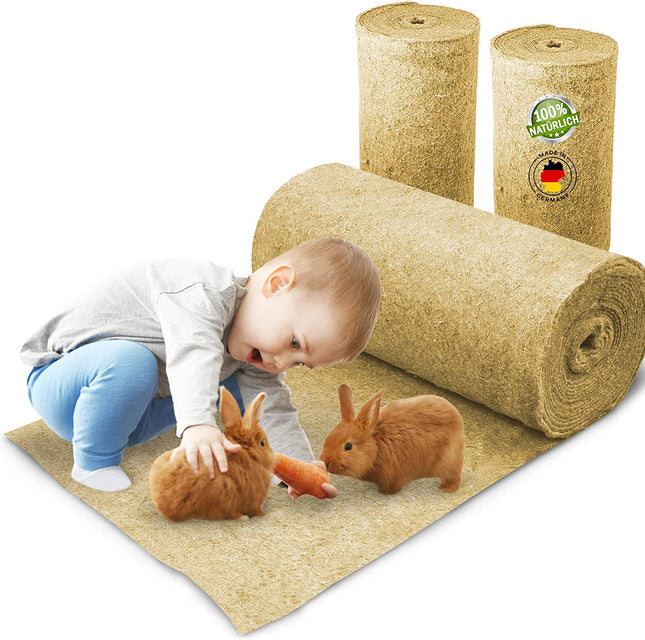 Rodent carpet made of 100% hemp on a roll, 5m long, 40cm wide, 5mm thick 