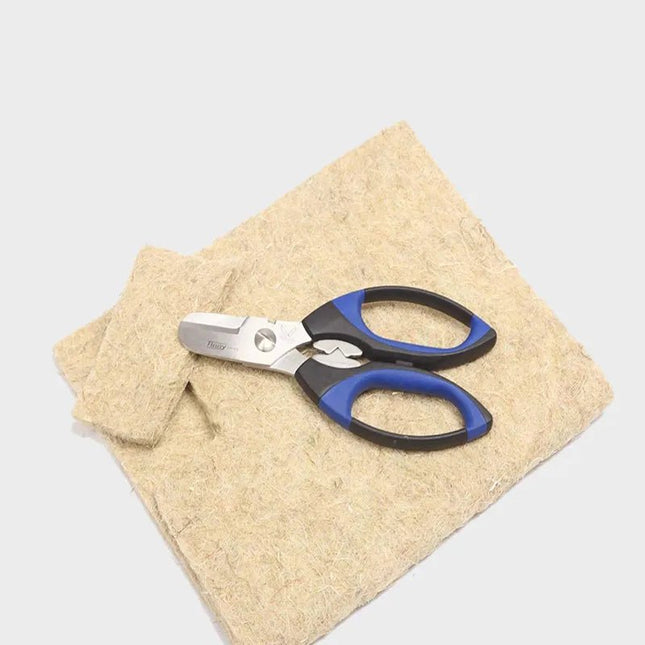 Rodent carpet hemp scissors, coconut scissors for hemp mats, hemp fleece, impact sound strips, sound insulation mats, fleece 